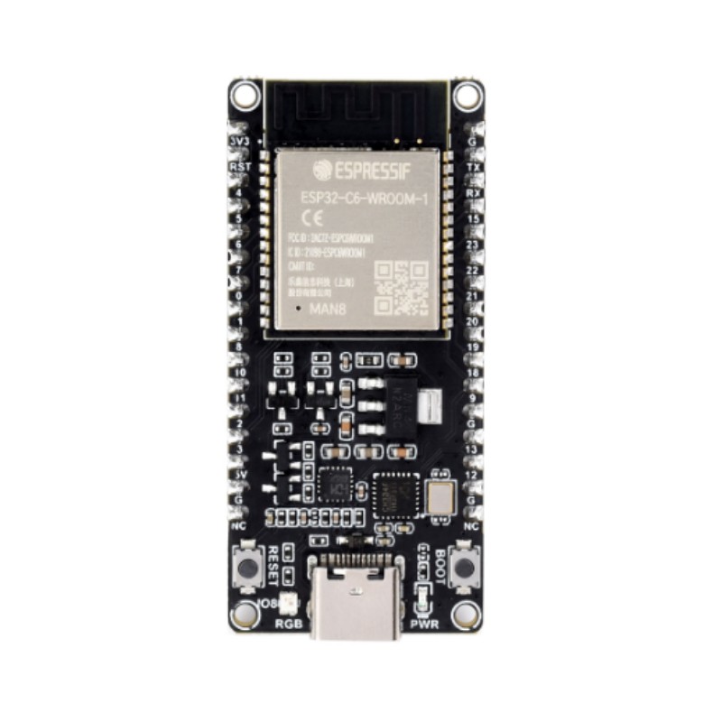 ESP32-C6-DEV-KIT-N8-M com PINOS de solda